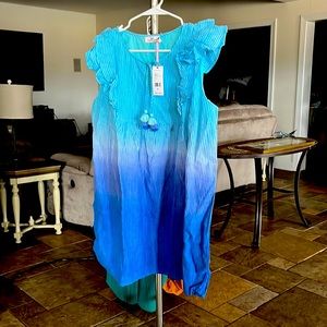 NWT XL Vineyard Vines blue ombré sundress